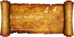 Loibl Azálea névjegykártya